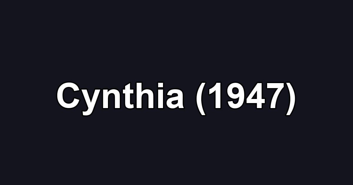 Cynthia (1947)