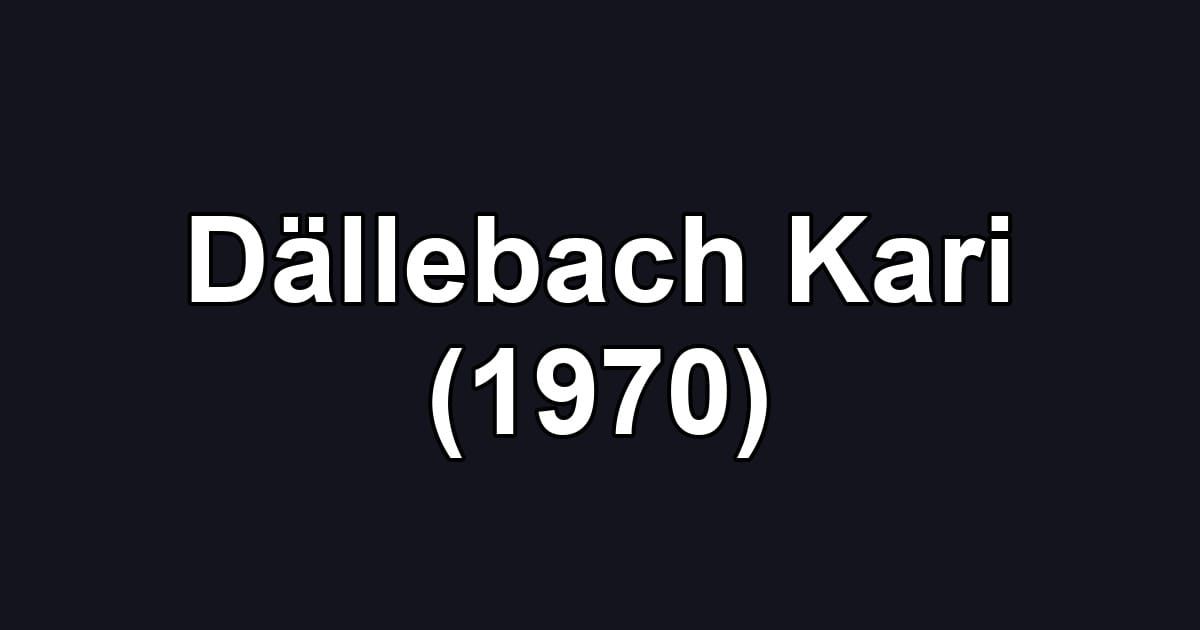 Dällebach Kari (1970)