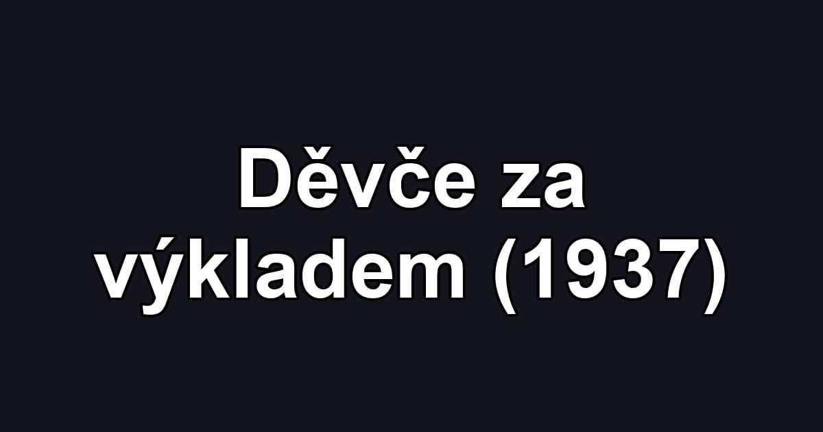 Děvče za výkladem (1937)