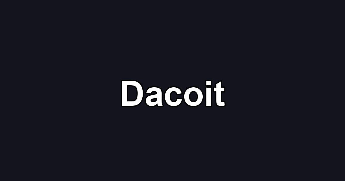 Dacoit