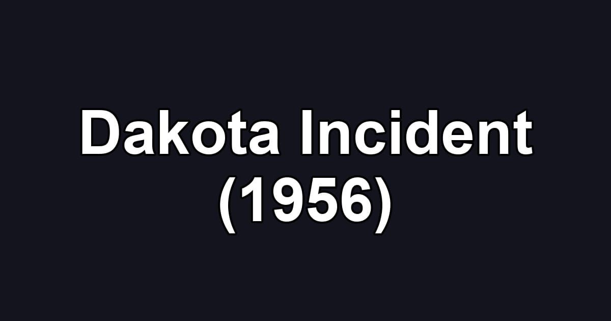 Dakota Incident (1956)