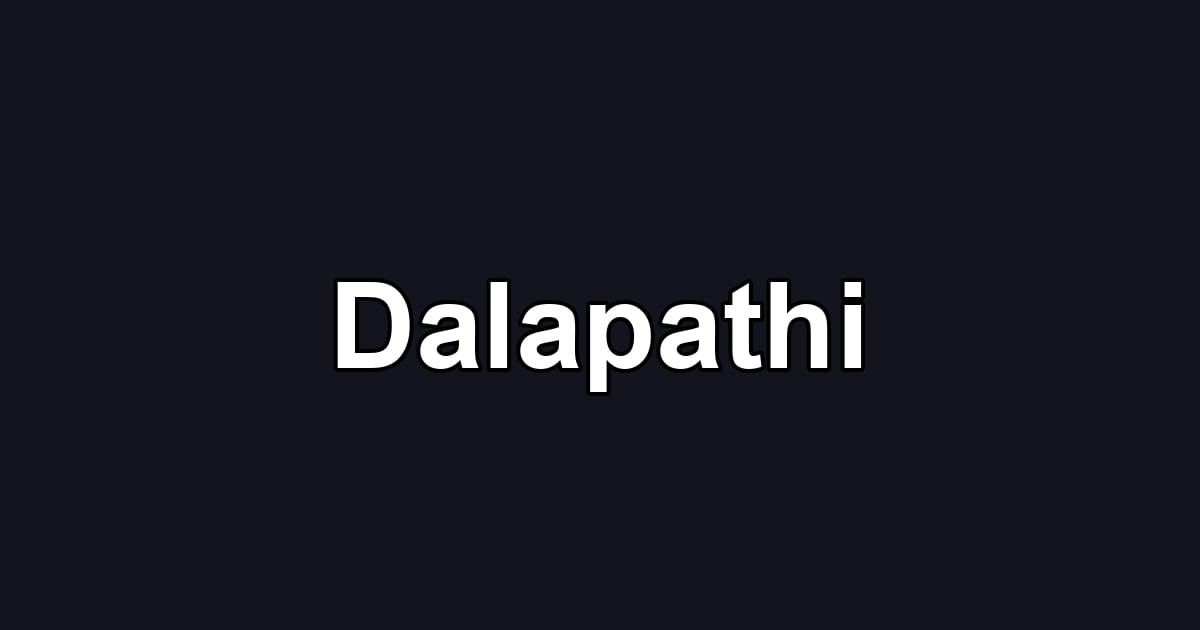 Dalapathi