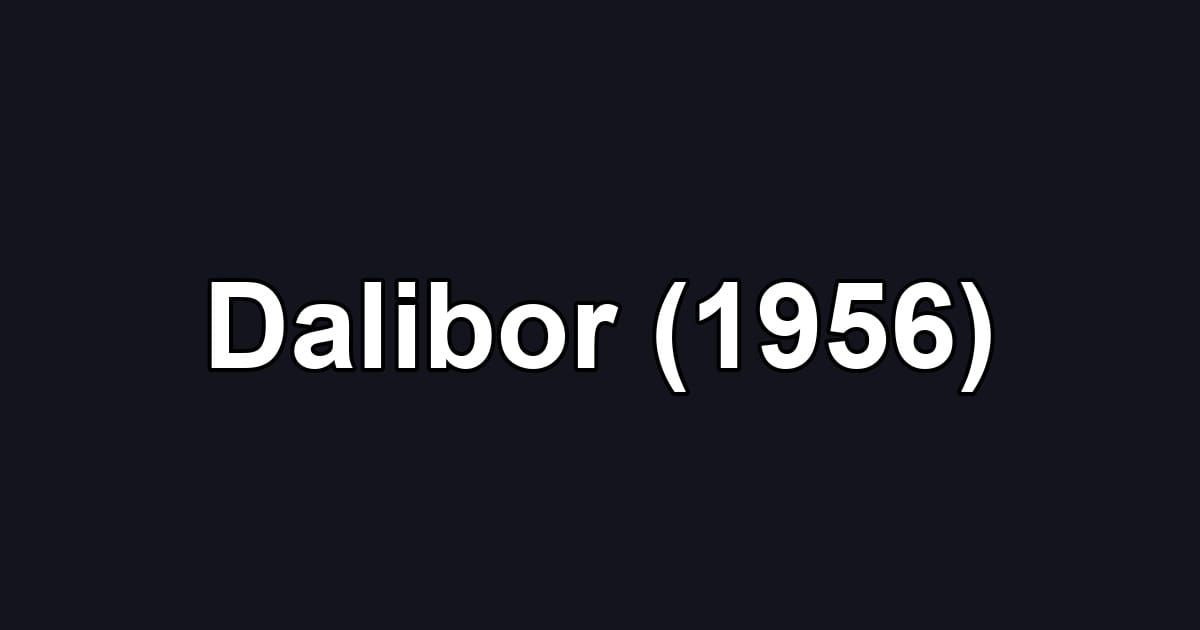 Dalibor (1956)