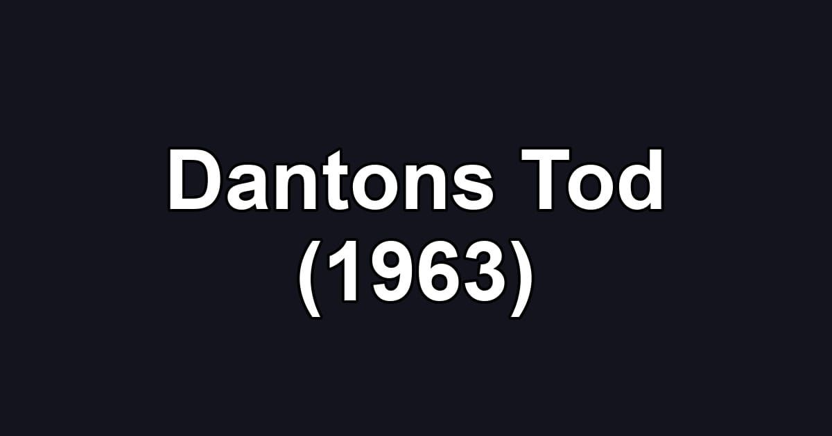 Dantons Tod (1963)