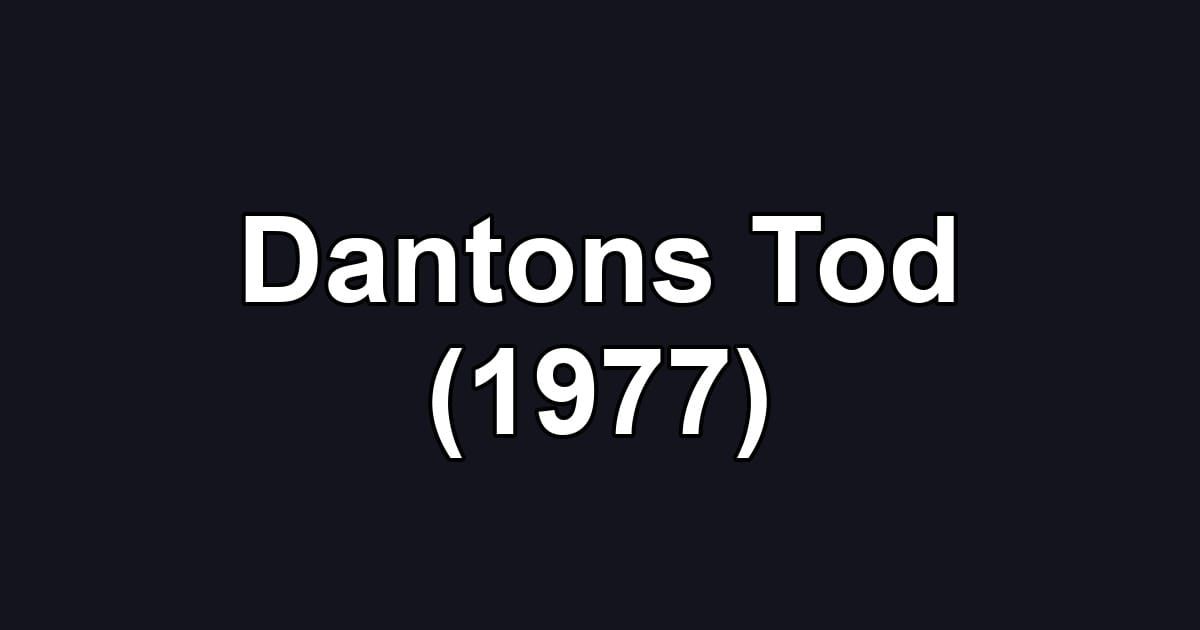 Dantons Tod (1977)