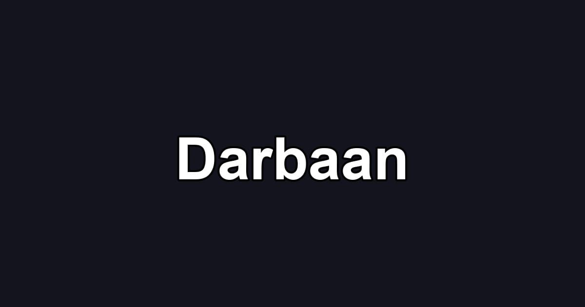 Darbaan