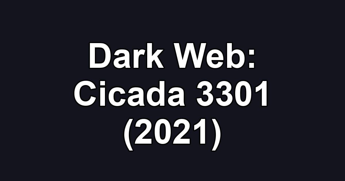 Dark Web: Cicada 3301 (2021)