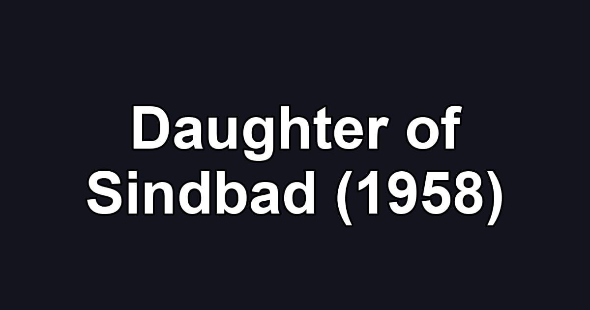 Daughter of Sindbad (1958)