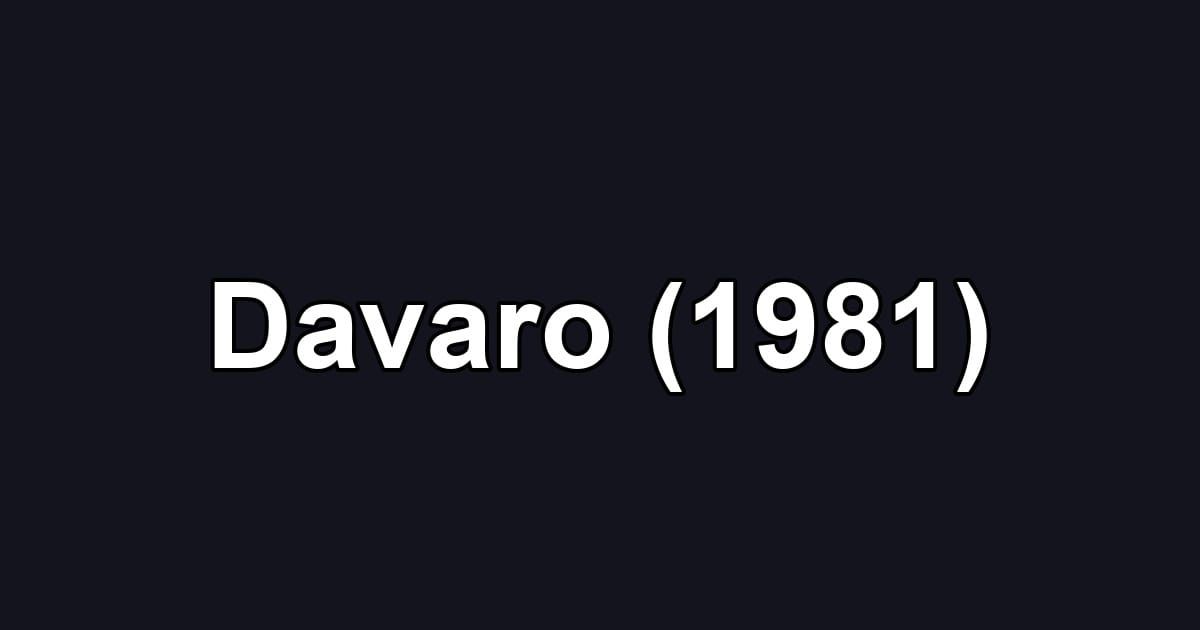 Davaro (1981)