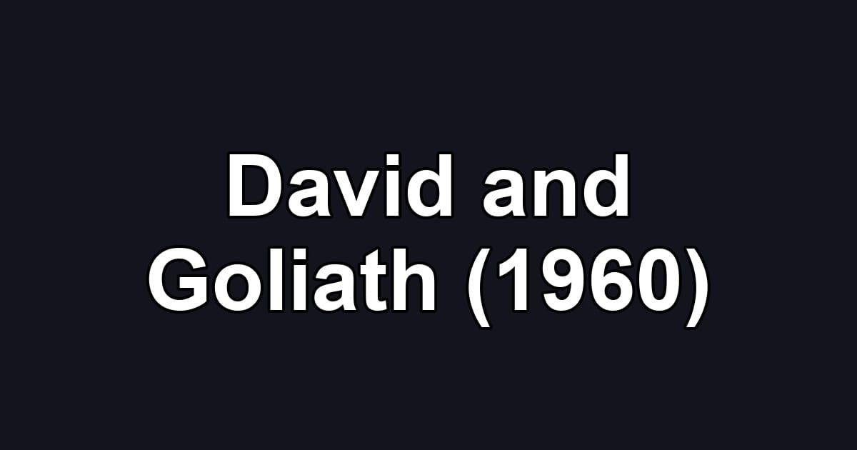 David and Goliath (1960)