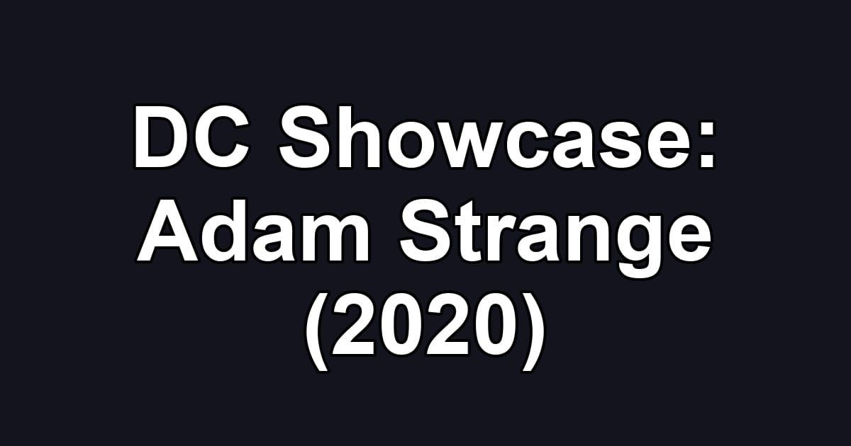 DC Showcase: Adam Strange (2020)