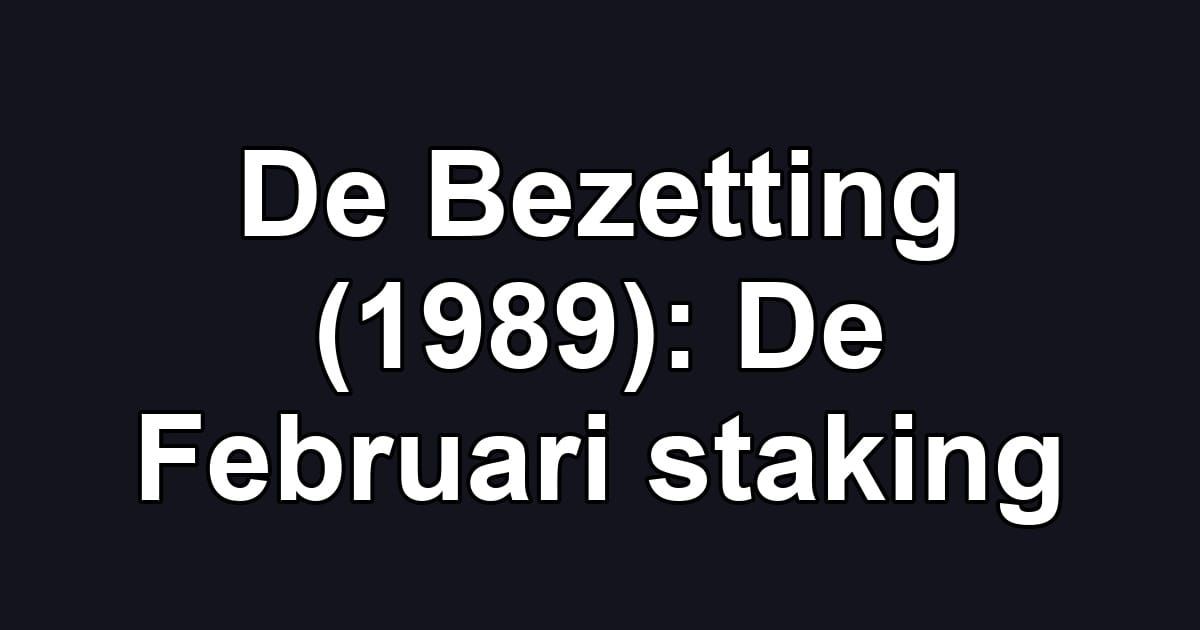 De Bezetting (1989): De Februari staking