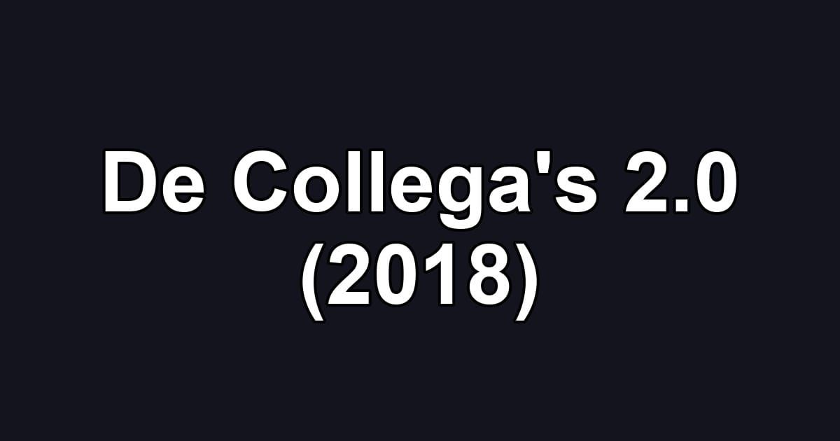 De Collega's 2.0 (2018)