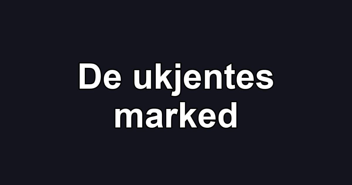 De ukjentes marked