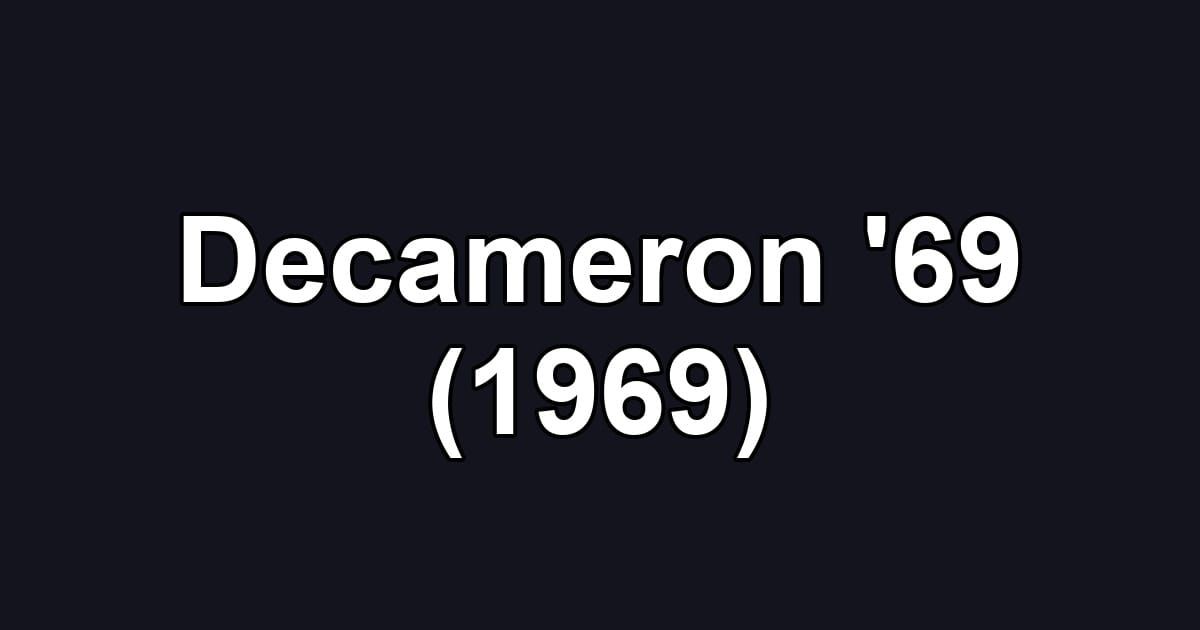 Decameron '69 (1969)