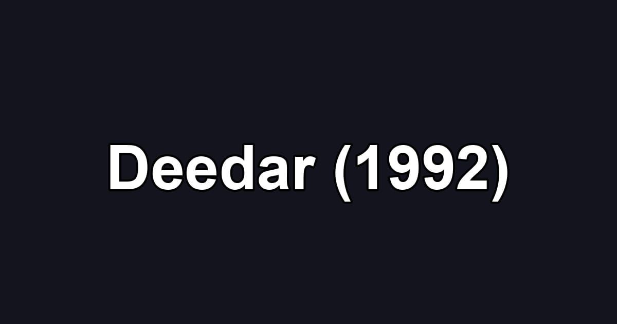 Deedar (1992)