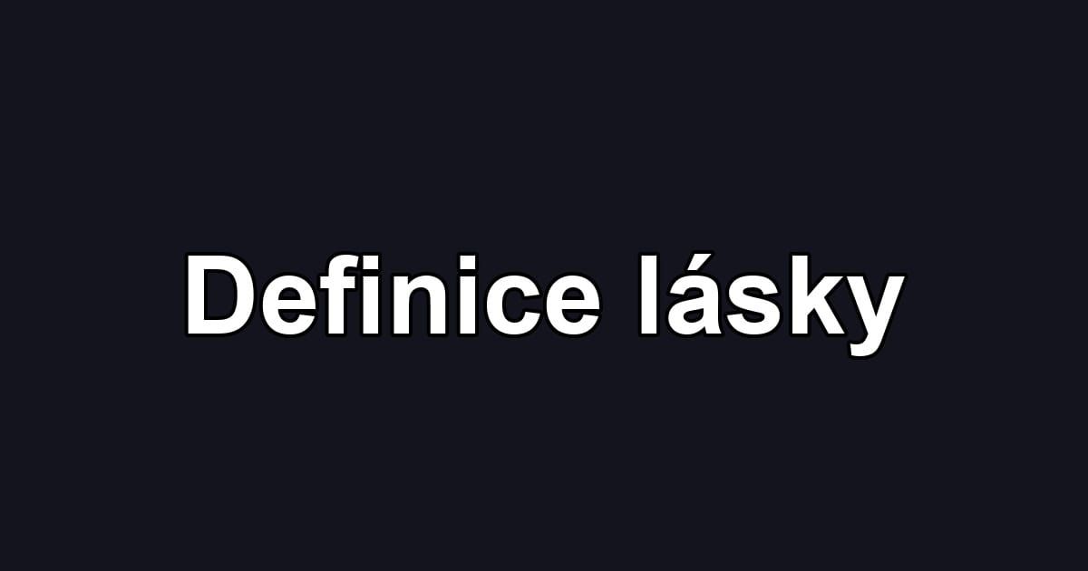Definice lásky
