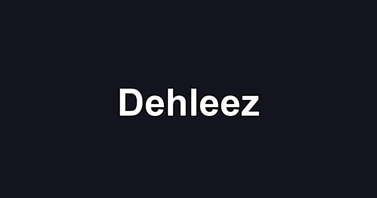 Dehleez