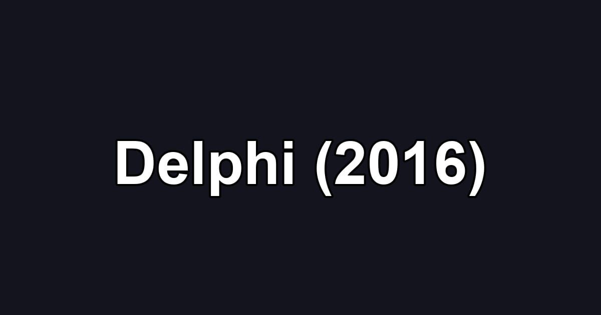 Delphi (2016)