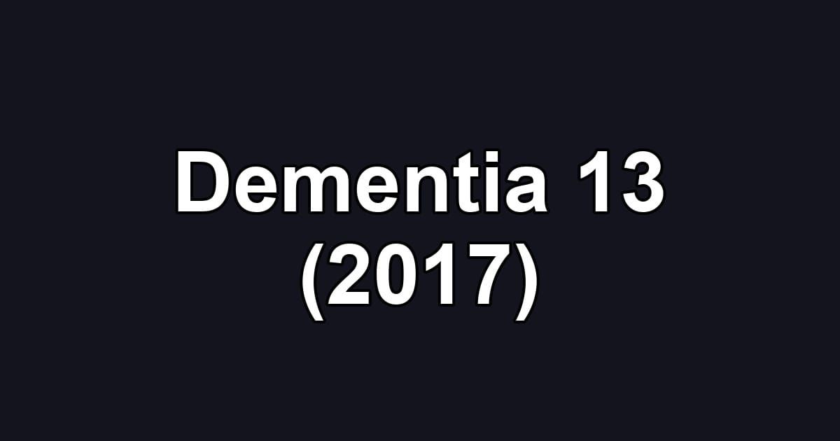 Dementia 13 (2017)