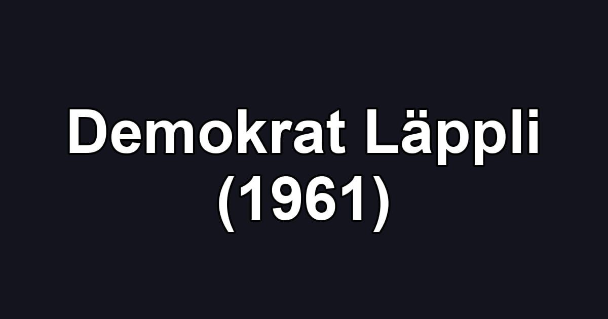 Demokrat Läppli (1961)