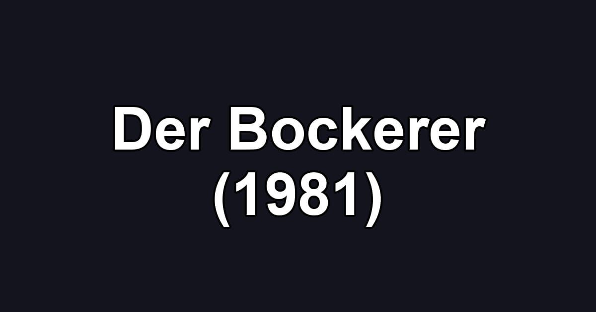 Der Bockerer (1981)