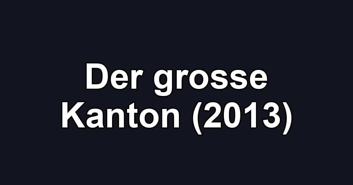 Der grosse Kanton (2013)