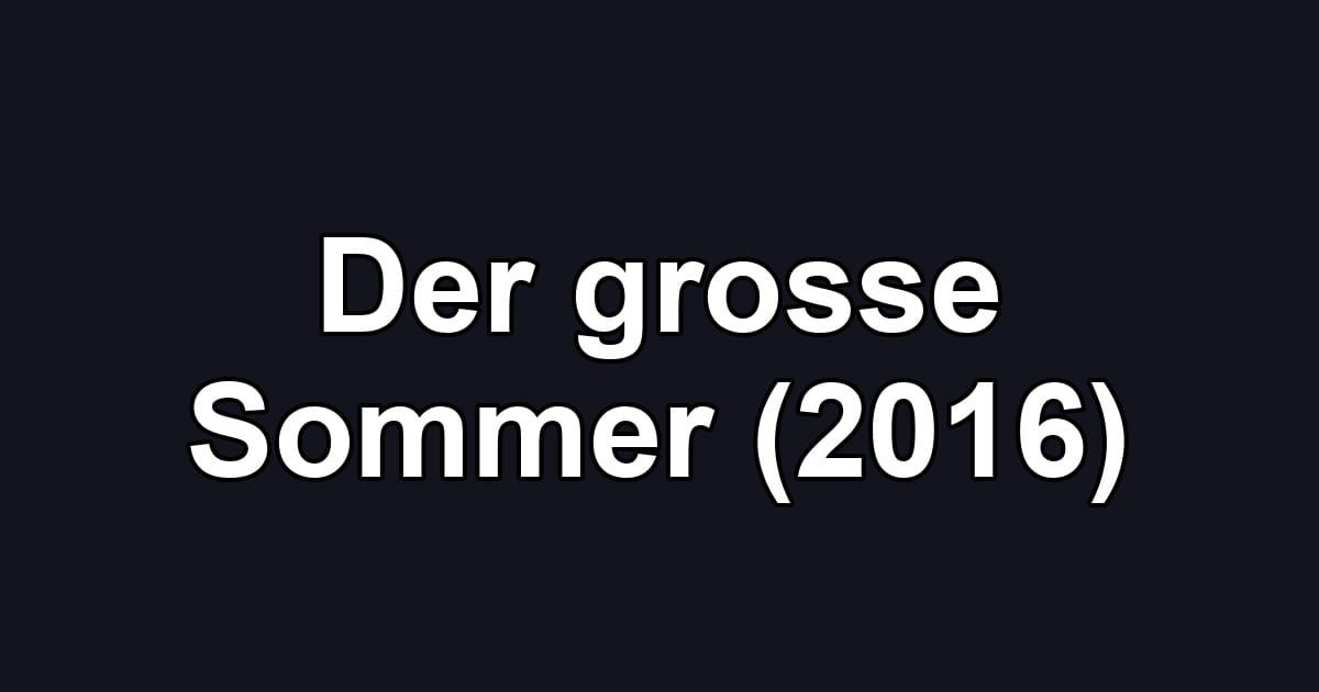 Der grosse Sommer (2016)
