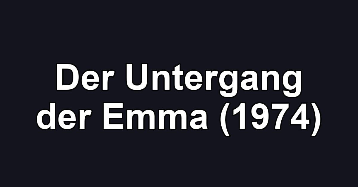 Der Untergang der Emma (1974)