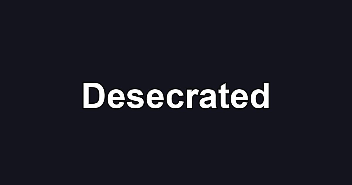 Desecrated