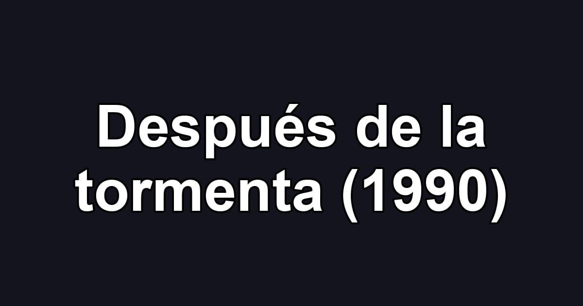 Después de la tormenta (1990)