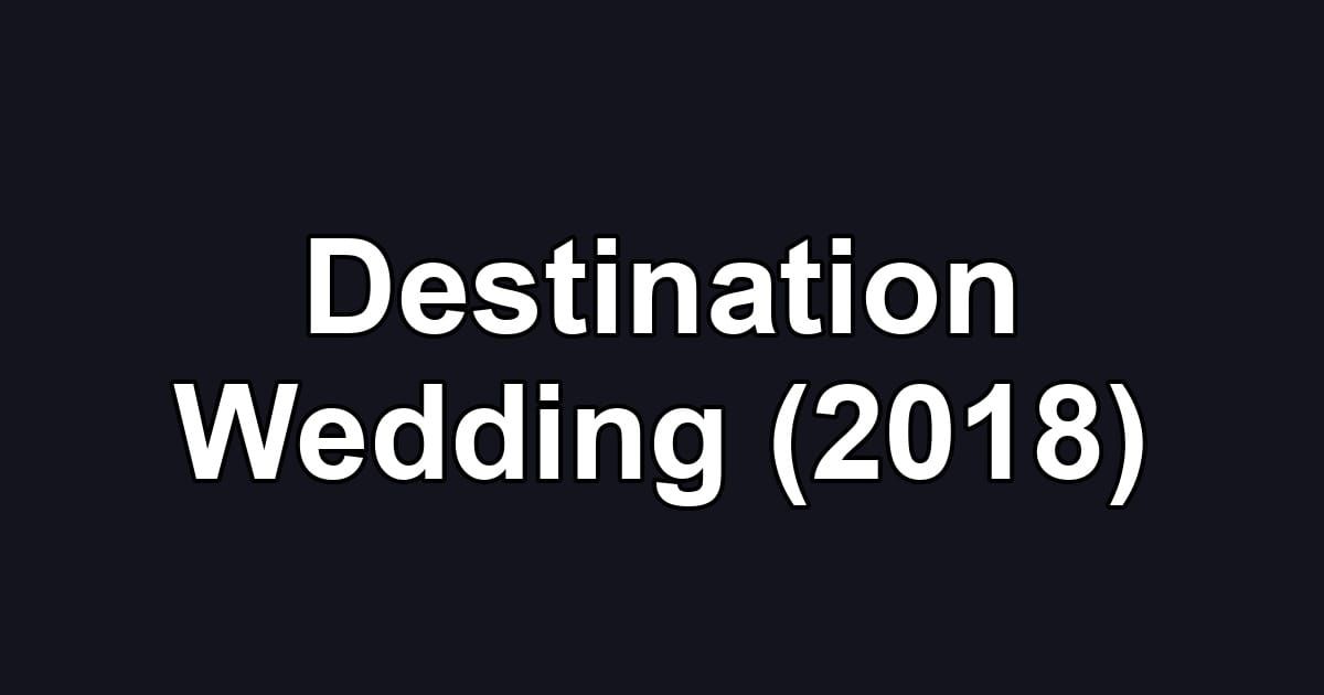 Destination Wedding (2018)
