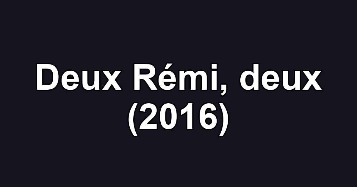 Deux Rémi, deux (2016)
