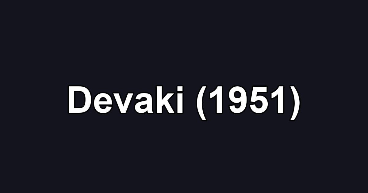 Devaki (1951)