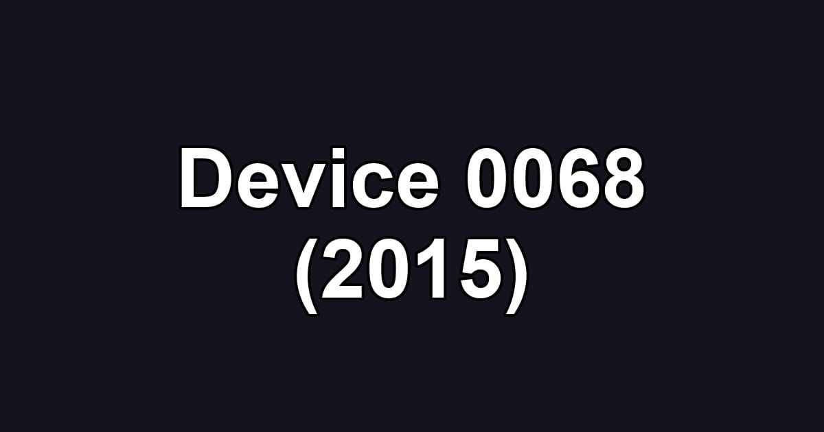 Device 0068 (2015)