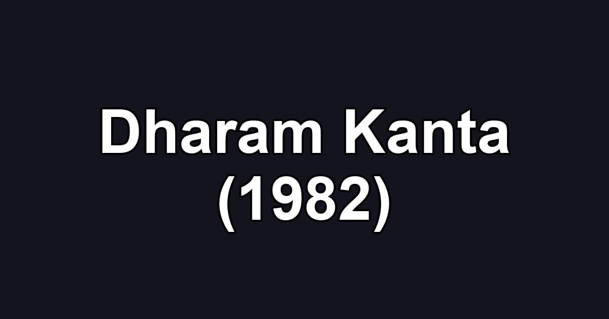 Dharam Kanta (1982)