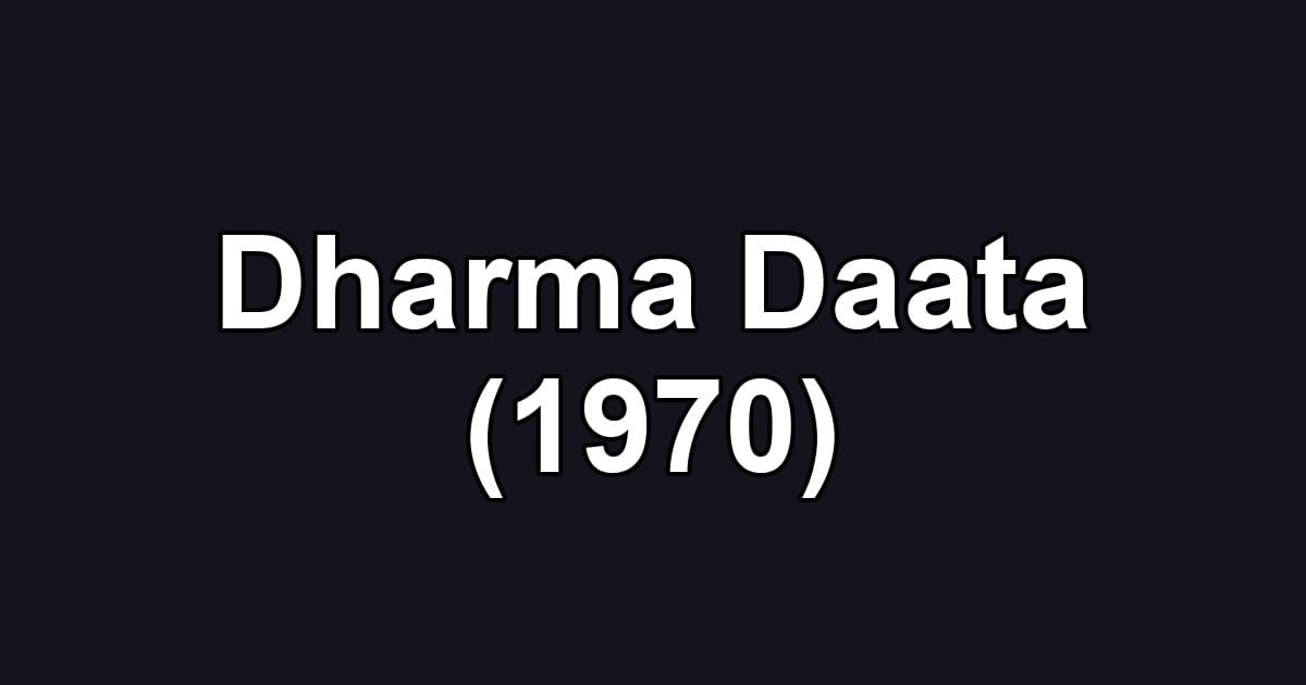 Dharma Daata (1970)
