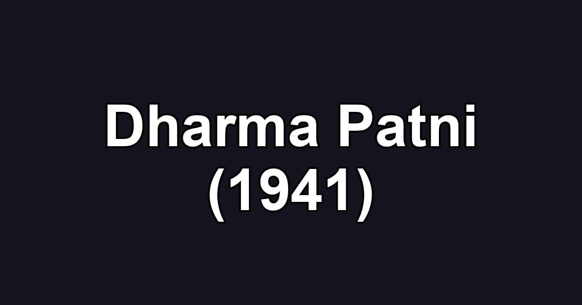 Dharma Patni (1941)