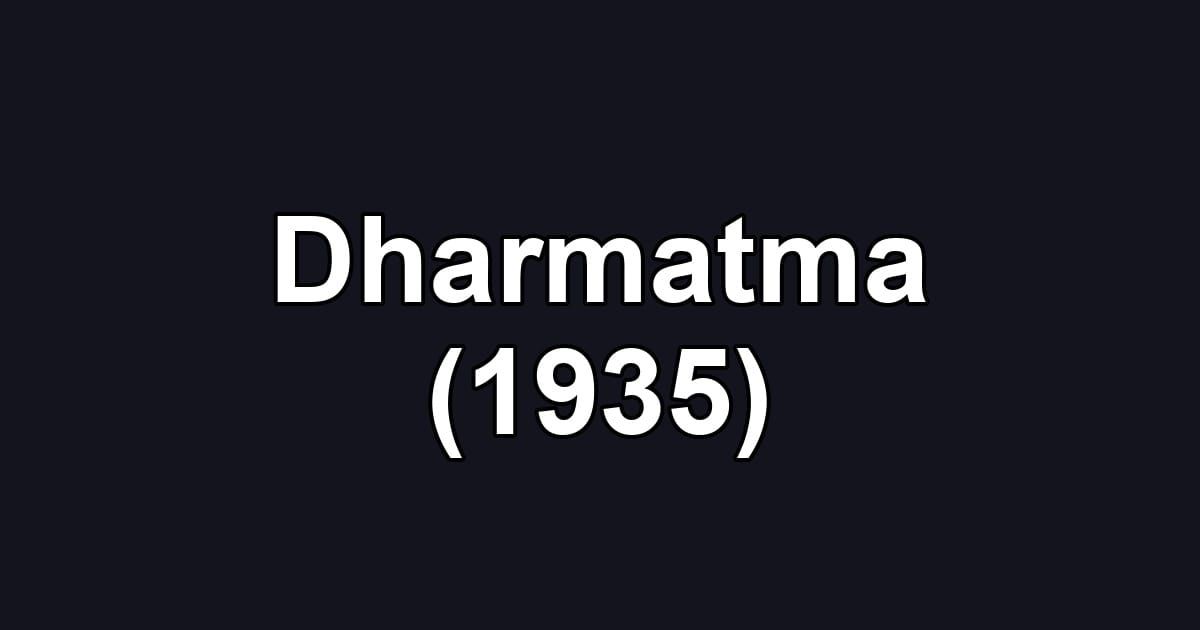 Dharmatma (1935)