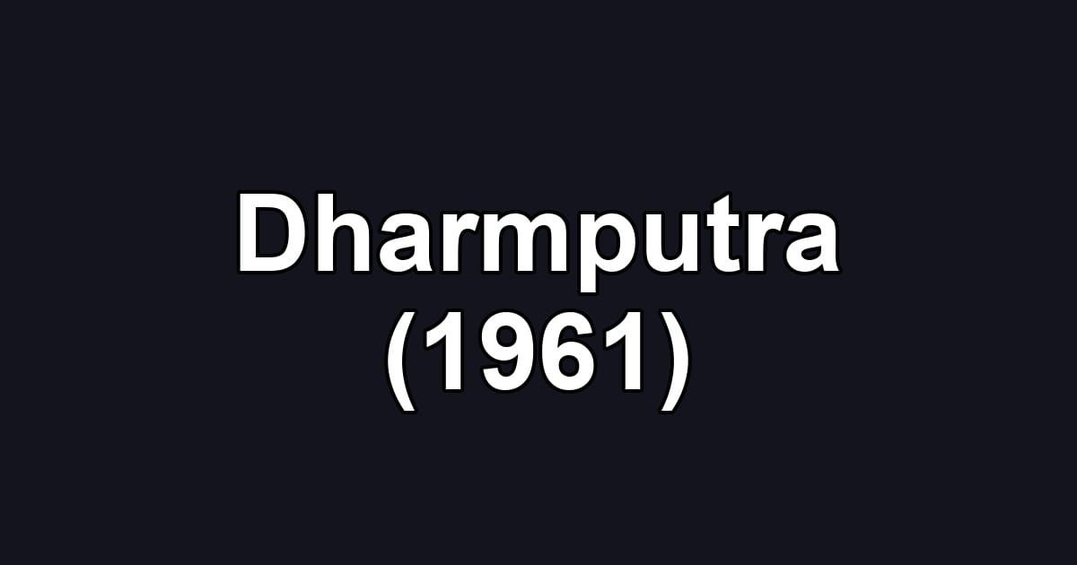 Dharmputra (1961)