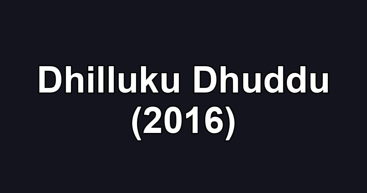 Dhilluku Dhuddu (2016)