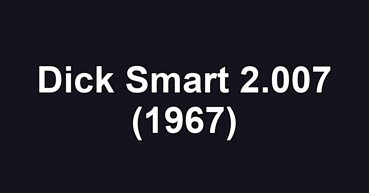 Dick Smart 2.007 (1967)