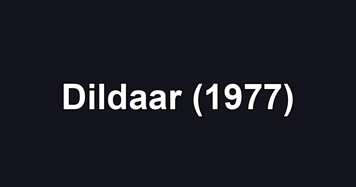 Dildaar (1977)