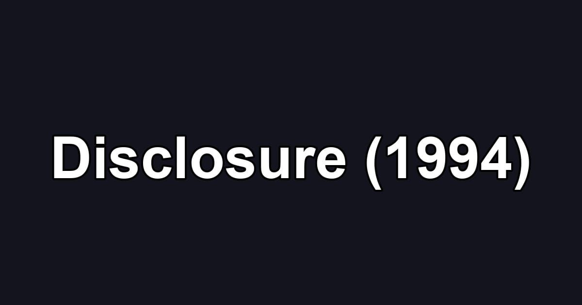 Disclosure (1994)
