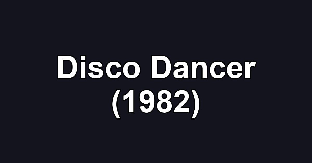 Disco Dancer (1982)