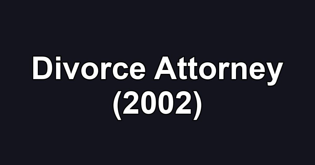 Divorce Attorney (2002)