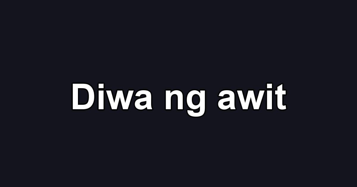 Diwa ng awit