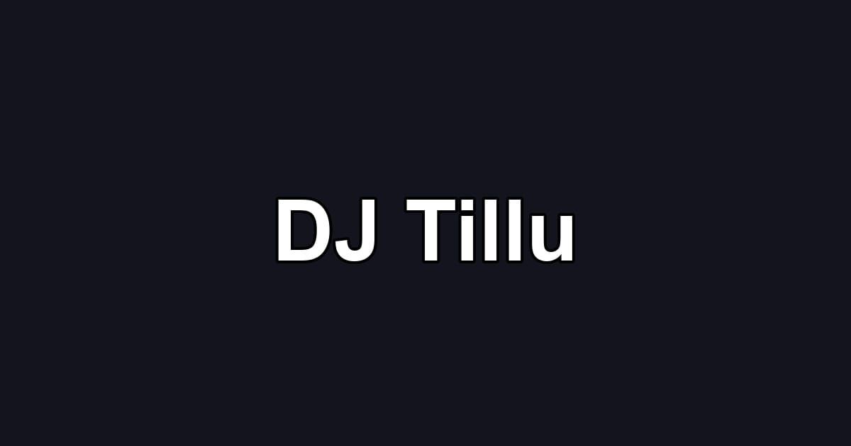 DJ Tillu