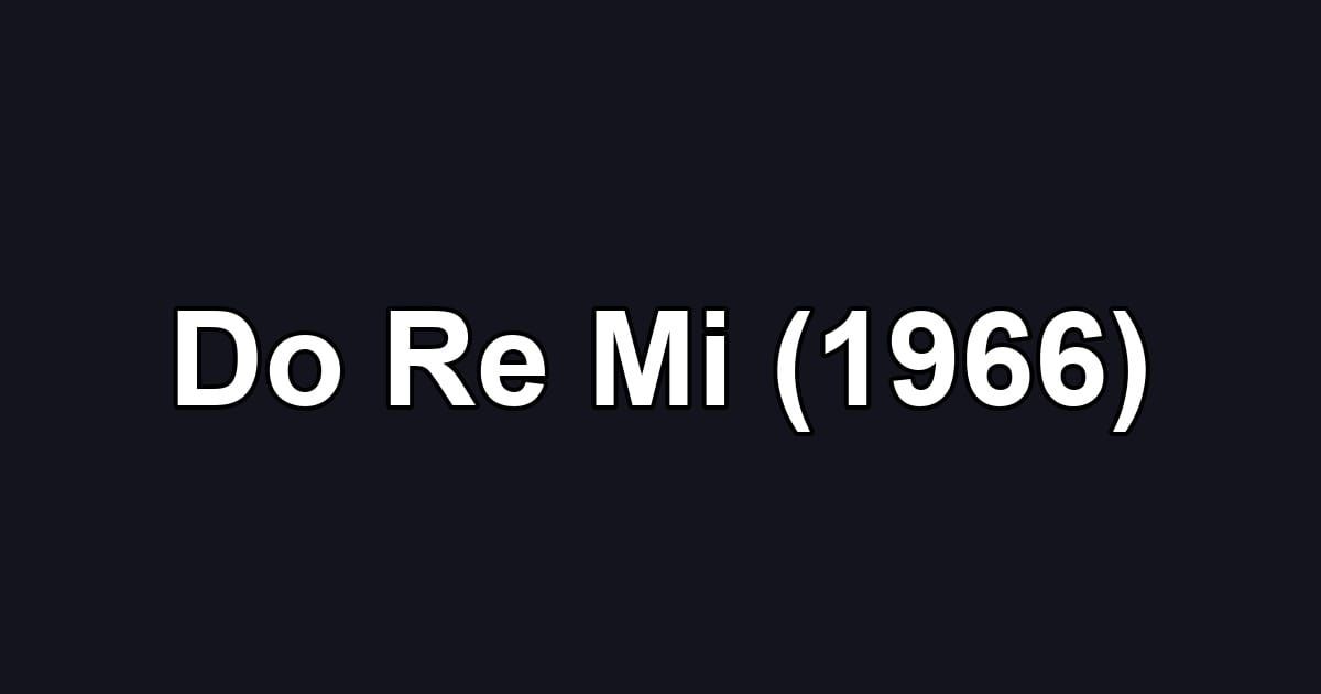 Do Re Mi (1966)