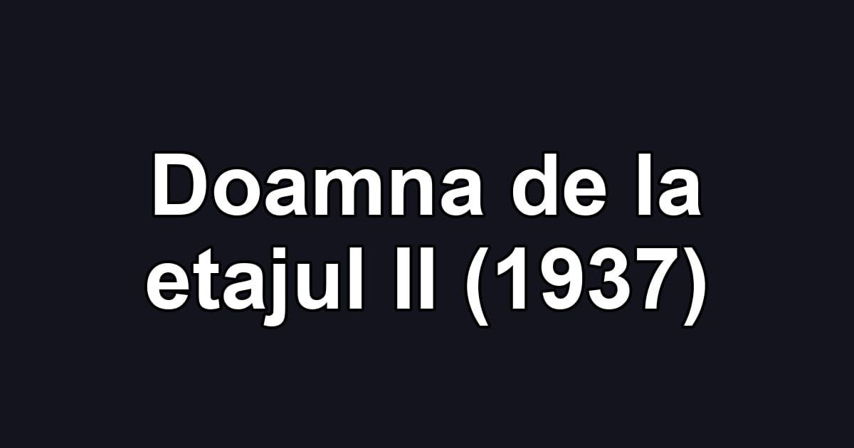 Doamna de la etajul II (1937)